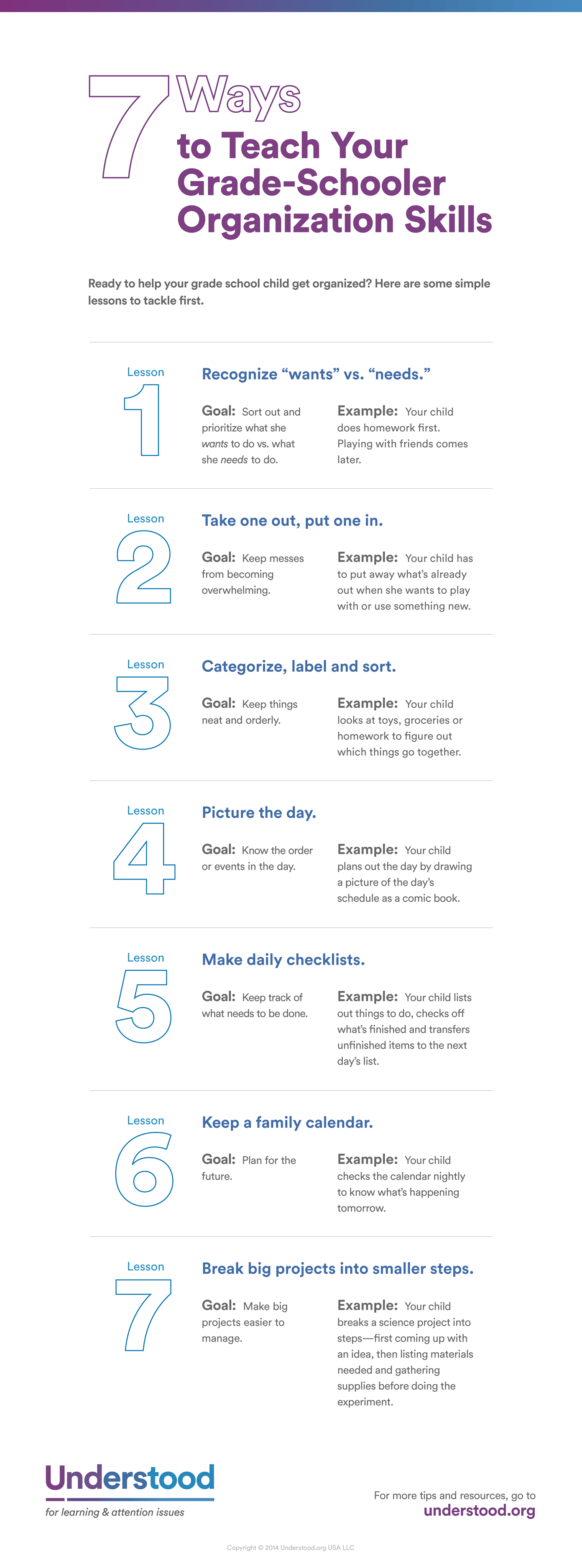 How To Teach Children Organization Skills Infographic E Learning 