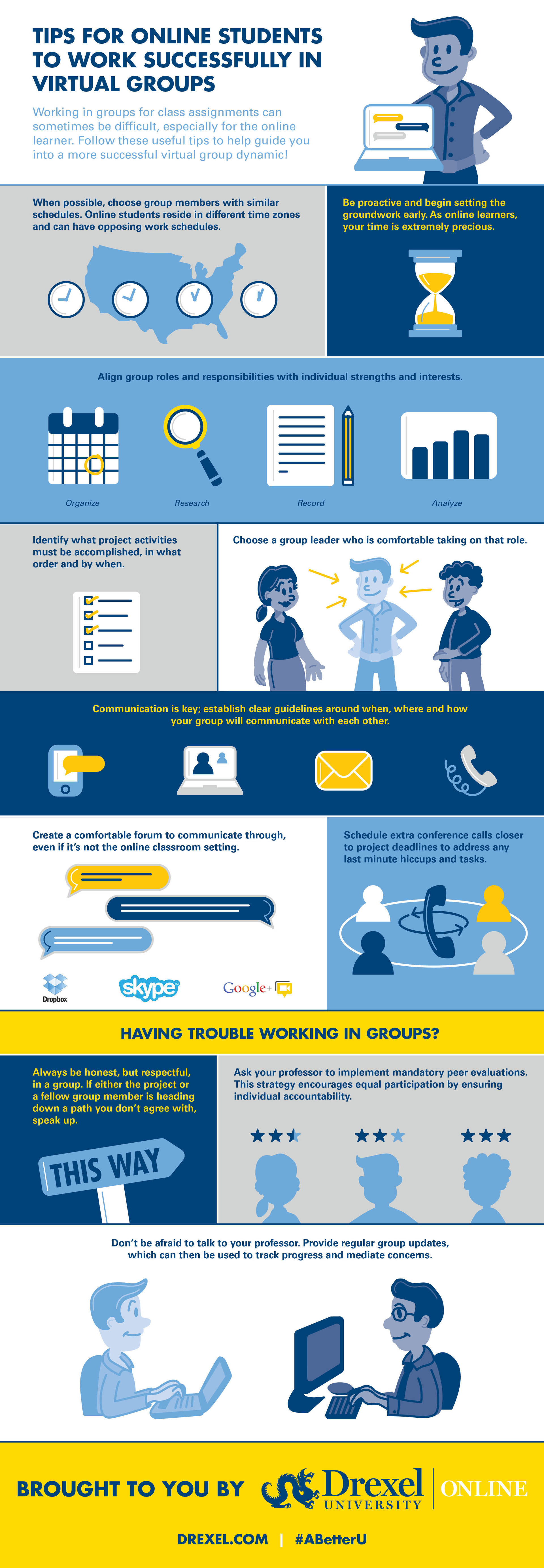 11 Tips For Working Successfully In Virtual Groups Infographic E Learning Infographics