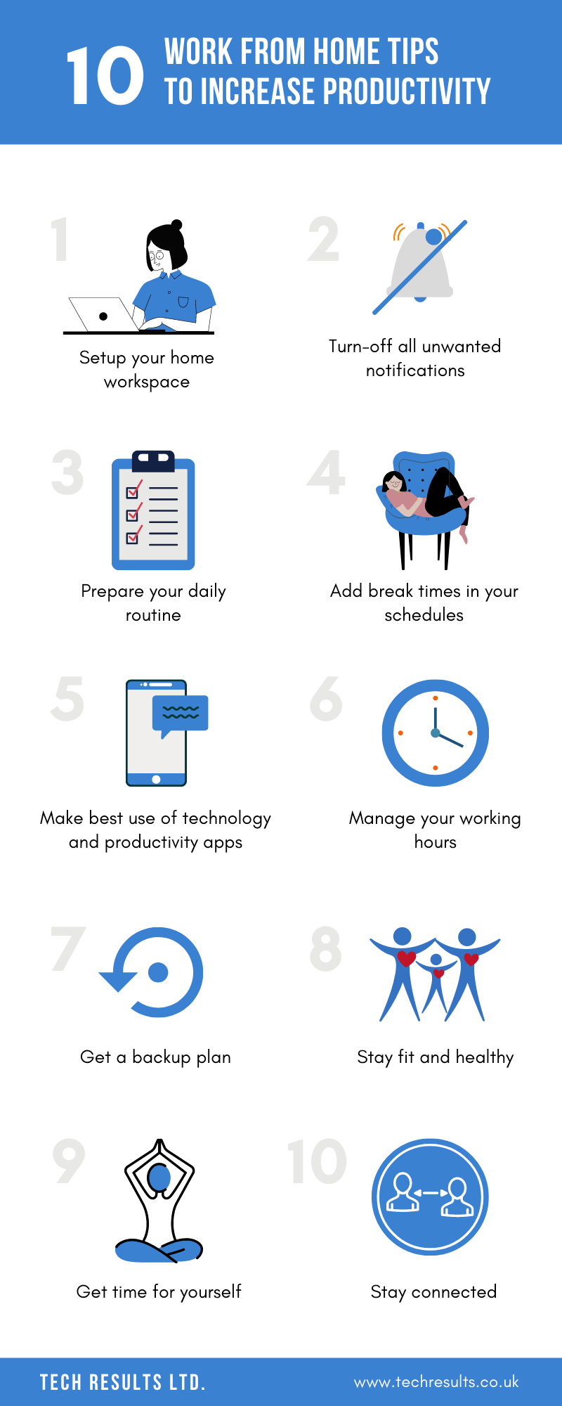 10 Tips for Staying Productive When Working From Home