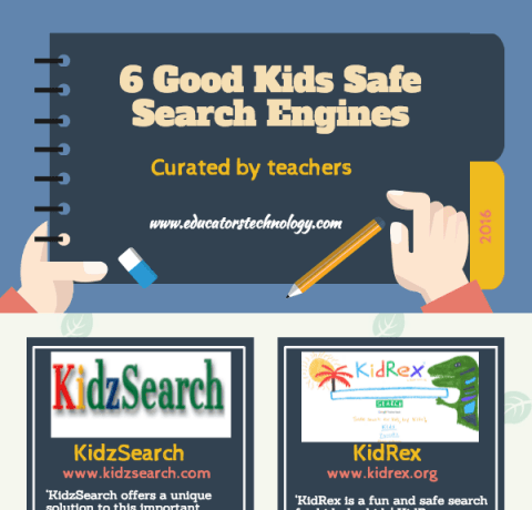 6 Kids Safe Search Engines Infographic